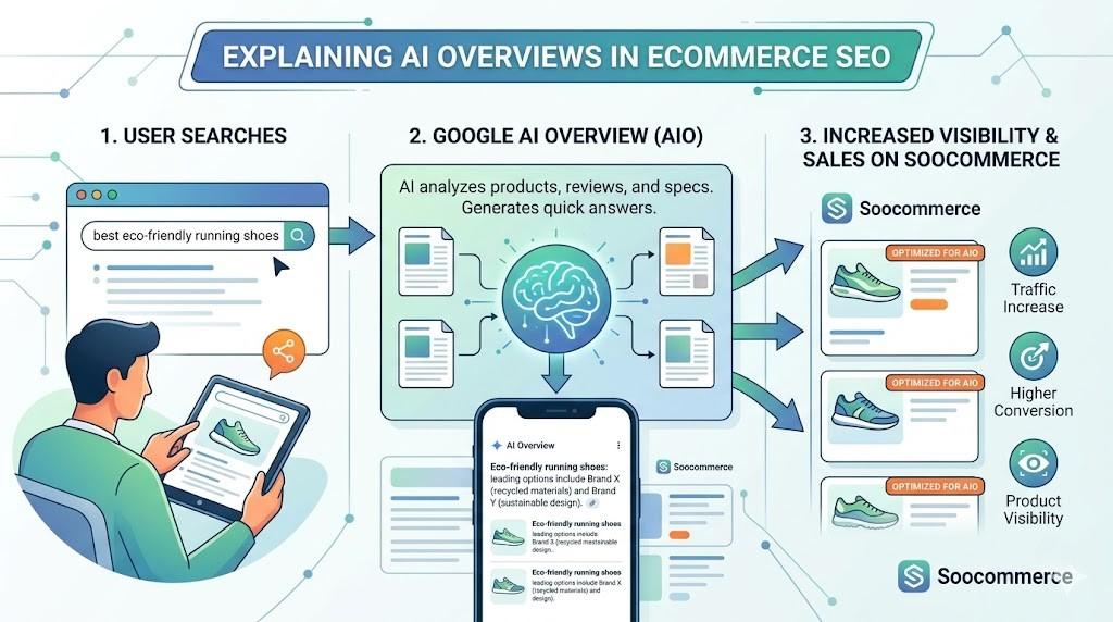 AI Overviews in Ecommerce SEO Explained | Soocommerce