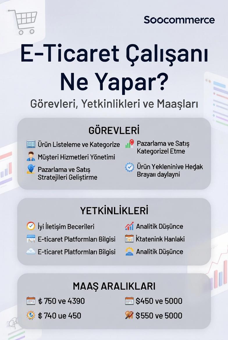 E-Ticaret Çalışanı Ne Yapar? Görevleri, Yetkinlikleri ve Maaşları