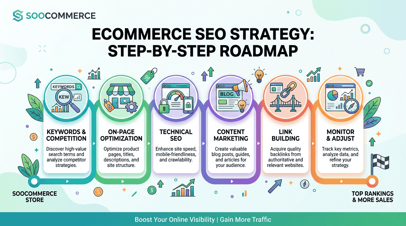 Soocommerce Ecommerce SEO Strategy: Step-by-Step Roadmap