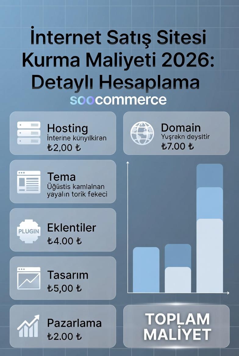İnternet Satış Sitesi Kurma Maliyeti 2026: Detaylı Hesaplama