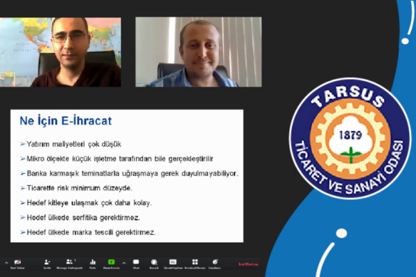 Tarsus Chamber of Commerce and Industry Online Webinar