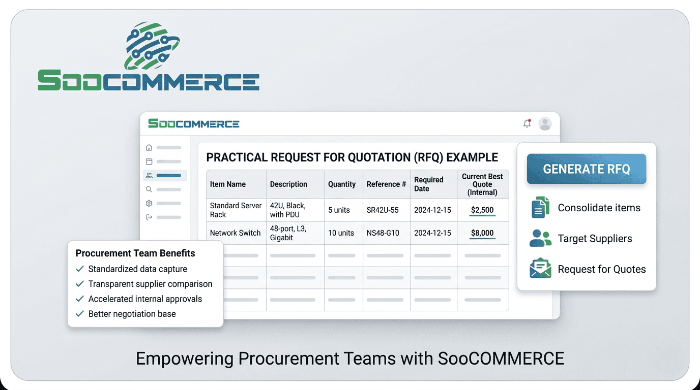 Soocommerce Practical Request for Quotation Example for Procurement Teams