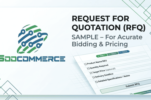 Soocommerce Request for Quotation Sample for Accurate Bidding