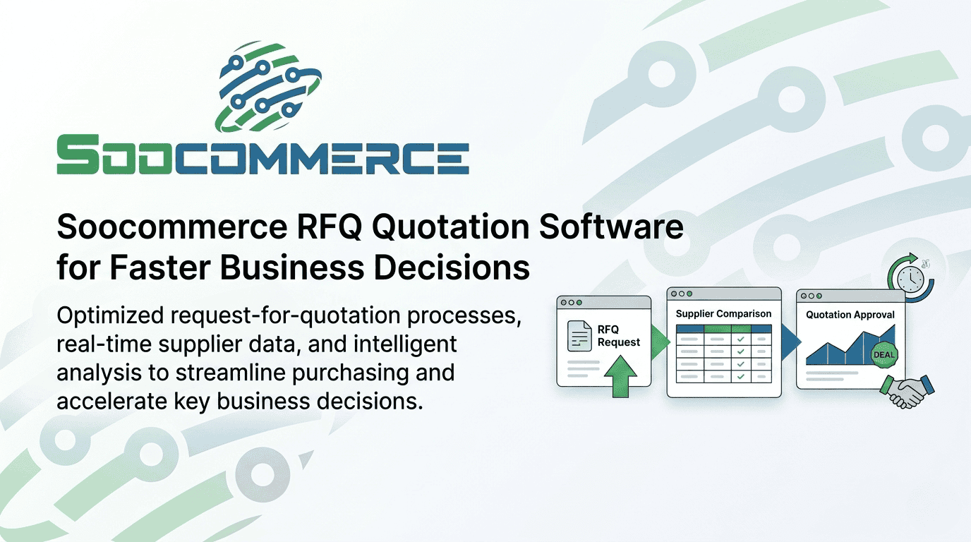 Soocommerce RFQ Quotation Software for Faster Business Decisions