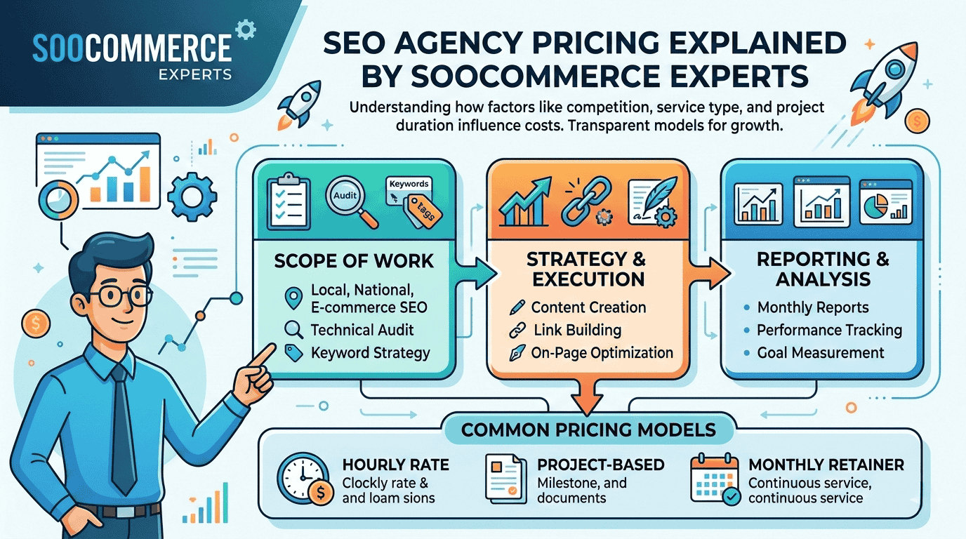 SEO Agency Pricing Explained by Soocommerce Experts