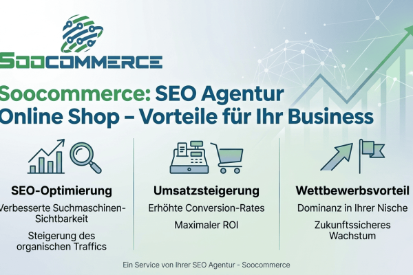 Soocommerce: SEO Agentur Online Shop – Vorteile für Ihr Business