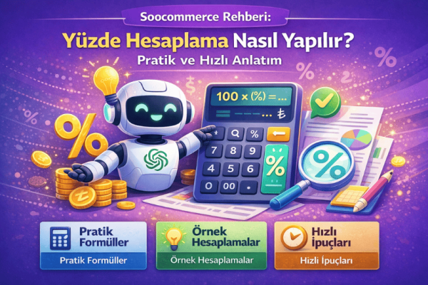 Soocommerce Rehberi: Yüzde Hesaplama Nasıl Yapılır? Pratik ve Hızlı Anlatım